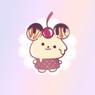 ✨🍦 Sundae Mouse Mini Pin