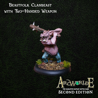 (Metal) Clanbeast with Two Handed Weapon
