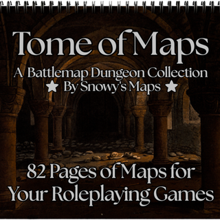 Dungeon-Themed Physical Battlemap Book