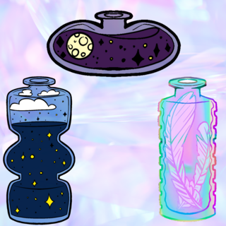 Space & Sky Potion Pin Set