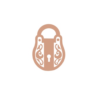 Bonus 1/2" Mini Pin #1: Vintage Padlock