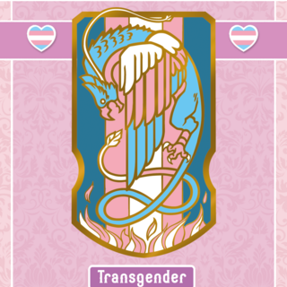 Transgender Phoenix Hard Enamel Pin