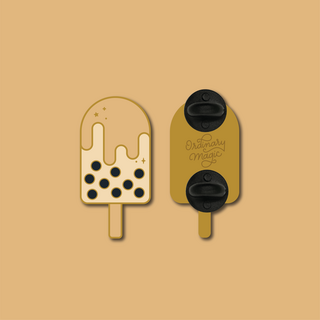 Milk Tea Boba Popsicle Enamel Pin