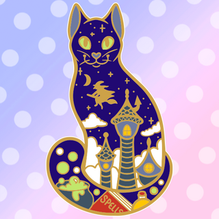 Witch's Cat Enamel Pin