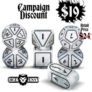 25mm Chained Polyhedral Dice Set