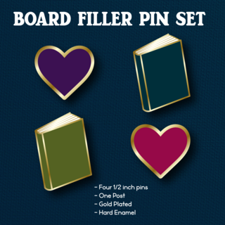 Board Filler Mini Pins - Set of 4 - Gold Plated
