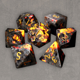 Yooperlite Gemstone Dice Set