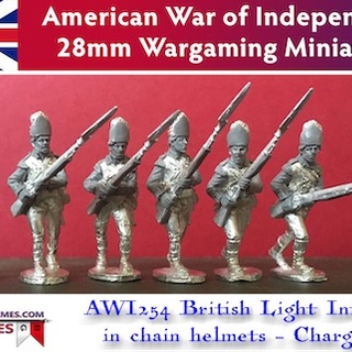 BG-AWI254 British Light Infantry Charging (6 models, 28mm unpainted)