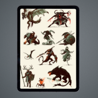 Monster & Folk Standees (PDF)