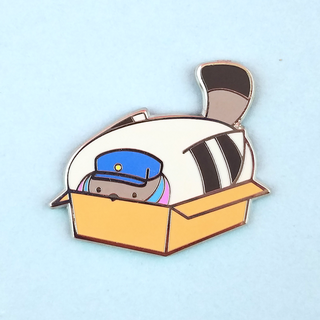Poe in a Box Pin