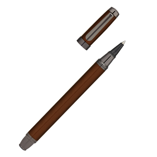 Ball tip pen Brown brushed lacquer
