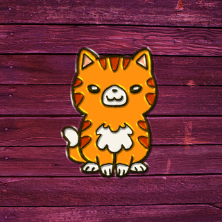 Tabby Cat Pin