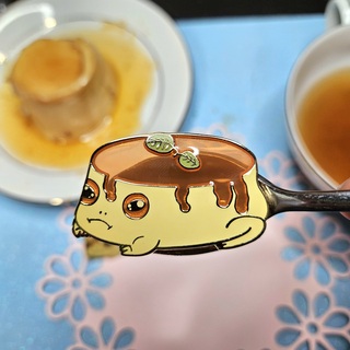 Flan Frog Pin