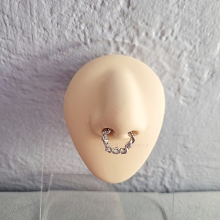 Thorns Septum Ring - Clip-On Plated Jewelry