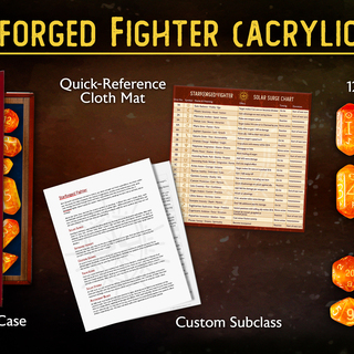 Acrylic Dice Set with Matching Subclass