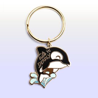 Keychain "Cute n Deadly" Orca Killer Whale