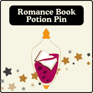 Romance Book Potion Pin