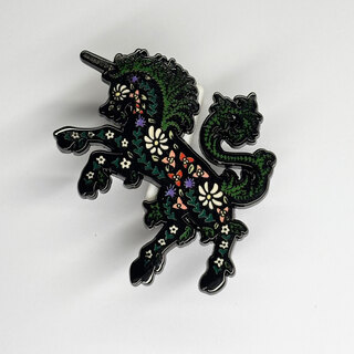 Folk Unicorn Pin - pre-order