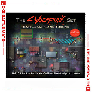 The Cyberpunk Set (2 Books of Battle Mats with double sided punch out tokens)