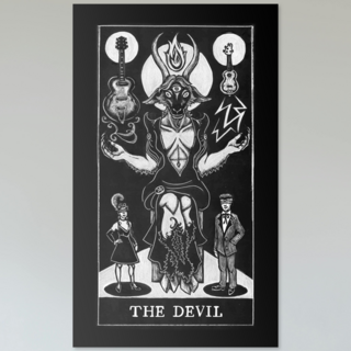 Oracle Card Wall Art: The Devil