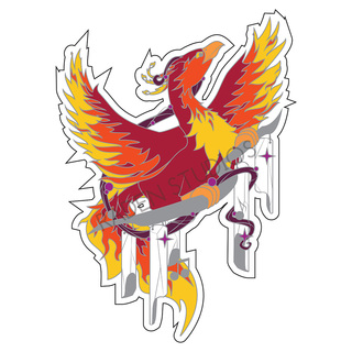 Mythical Bards Series 1 "Phoenix" Die Cut Sticker