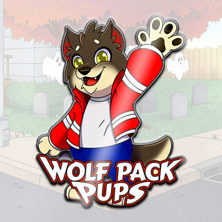 Wolf Pack Pups: Night Wolf 2″ Hard Enamel Pin
