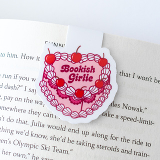 Bookish Girlie Retro Cake - Magnetic Bookmark