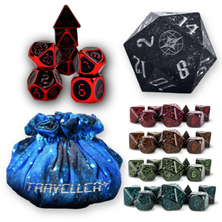 Traveller 5E Galaxy Dice Bag Collection