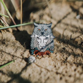 Keep The Wolves Away Pin