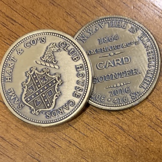 25mm Sam Hart's 1864 Card Counting Coin Restoration