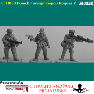 BG-CTH030 French Foreign Legion Rogues 2 (3 models, 28mm, unpainted)