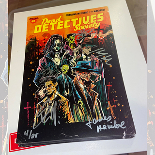 Signed and Numbered Dead Detectives Society Cover Print