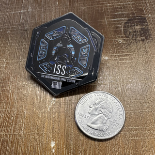 ISS Small Enameled Pin