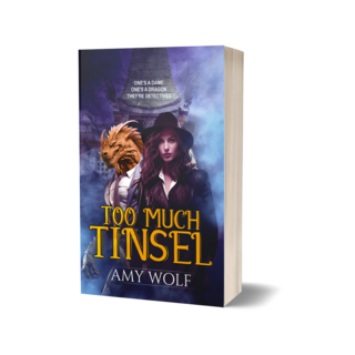 Too Much TInsel paperback - signed