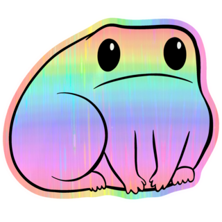 Rainbow Frog Sticker
