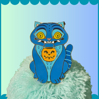 Derpy Halloween Tiger Pin