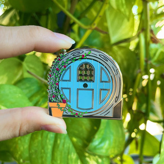 Garden Door Enamel Pin