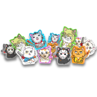 Killer Kitten Meeple Set