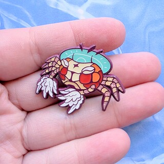 Pom Pom Crab Mini Pin