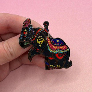 polyamorous pride flag ozark howler pin