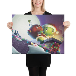 Christmas C is for Cthulhu Canvas Print [18 x 24 in.]