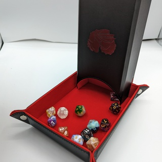 Red Folding Dice Tower
