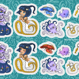 Sticker Sheet: MermAU