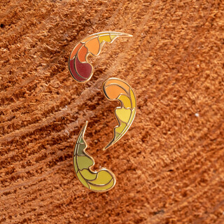 Acorn leaf Mini Pin Set