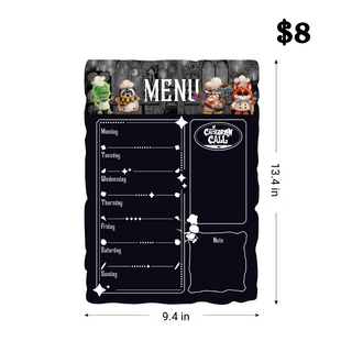 Magnetic Menu Board for Fridge