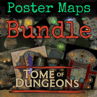 All Poster Maps - Tome of Dungeons
