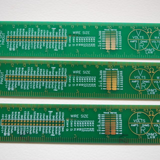 6" Raspberry PI PCB ruler GREEN