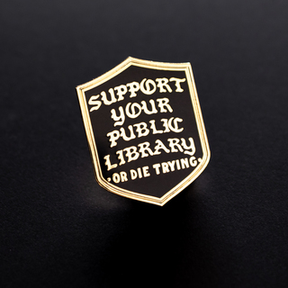 FOG X SC - Support your local library pin