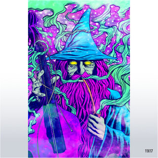 Smokey Wizard Art Print