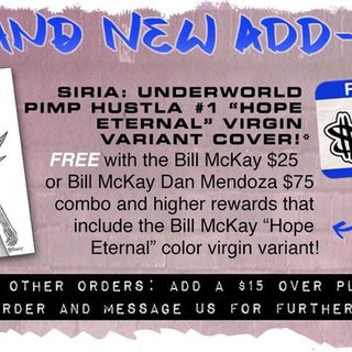 Siria: Underworld Pimp Hustla #1 Bill McKay "Hope Eternal" Sketch Cover Virgin Variant